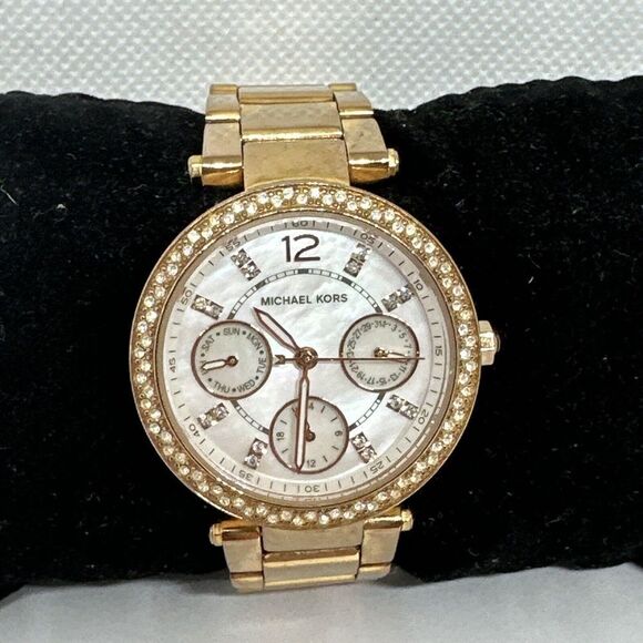 Michael Kors Mini Parker MK5616 Women\'s Rose Gold Analog Dial Quartz Watch NUL62 main image 9